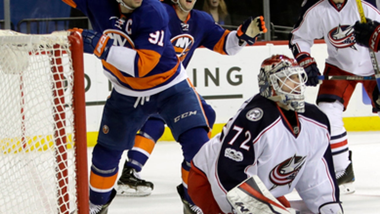 Islanders chase Bobrovsky, beat struggling Blue Jackets 4-2 (Jan 24, 2017)